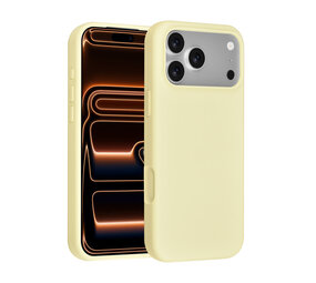 TUNIQ TUNIQ iPhone 18 Pro Max Back cover case - Silicon case - Yellow TUNIQ TUNIQ iPhone 18 Pro Max Back cover case - Silicon case - Yellow