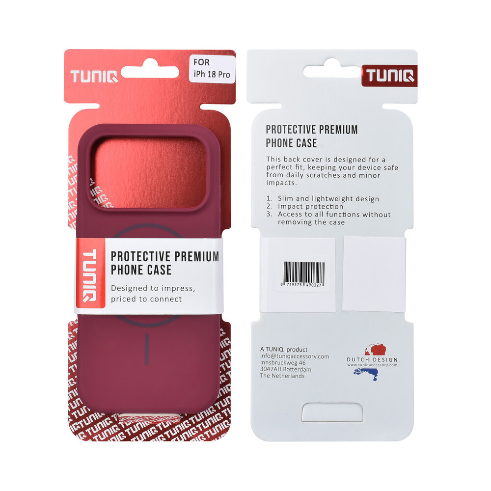 TUNIQ TUNIQ iPhone 18 Pro Back cover case - Silicone With MagSafe - Purple