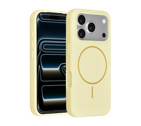 TUNIQ TUNIQ iPhone 18 Pro Backcover hoesje - Silicone With MagSafe - Geel