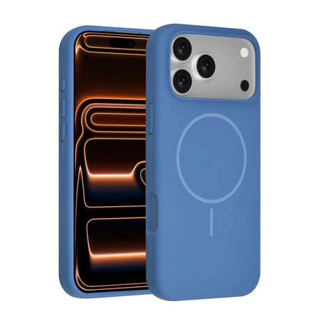 TUNIQ TUNIQ iPhone 18 Pro Max Back-Cover hul - Silicone With MagSafe - Blau TUNIQ TUNIQ iPhone 18 Pro Max Back-Cover hul - Silicone With MagSafe - Blau