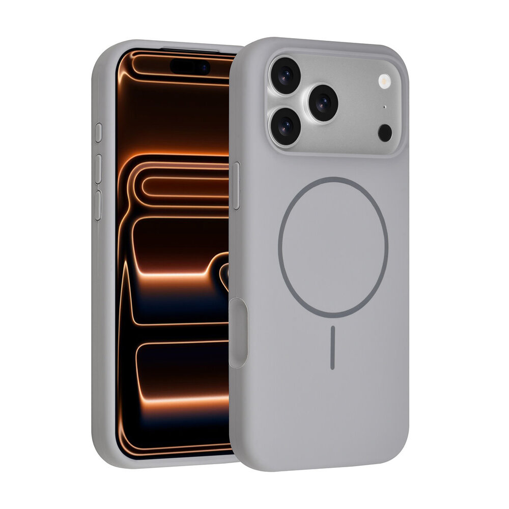 TUNIQ TUNIQ iPhone 18 Pro Max Back cover coque - Silicone With MagSafe - Gris TUNIQ TUNIQ iPhone 18 Pro Max Back cover coque - Silicone With MagSafe - Gris