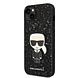 Karl Lagerfeld Karl Lagerfeld iPhone 14 Plus Backcover hoesje - Glitter Flakes Ikonik hard case - Zwart Karl Lagerfeld Karl Lagerfeld iPhone 14 Plus Backcover hoesje - Glitter Flakes Ikonik hard case - Zwart