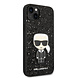 Karl Lagerfeld Karl Lagerfeld iPhone 14 Plus Backcover hoesje - Glitter Flakes Ikonik hard case - Zwart Karl Lagerfeld Karl Lagerfeld iPhone 14 Plus Backcover hoesje - Glitter Flakes Ikonik hard case - Zwart