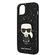 Karl Lagerfeld Karl Lagerfeld iPhone 14 Plus Back-Cover hul - Glitter Flakes Ikonik hard case - Schwarz Karl Lagerfeld Karl Lagerfeld iPhone 14 Plus Back-Cover hul - Glitter Flakes Ikonik hard case - Schwarz