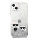 Karl Lagerfeld Karl Lagerfeld iPhone 14 Plus Backcover hoesje - Liquid Glitter Case Karl & Choupette - Transparant Karl Lagerfeld Karl Lagerfeld iPhone 14 Plus Backcover hoesje - Liquid Glitter Case Karl & Choupette - Transparant