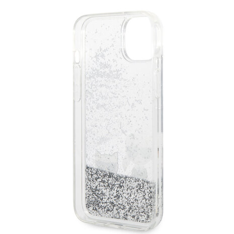 Karl Lagerfeld Karl Lagerfeld iPhone 14 Plus Backcover hoesje - Liquid Glitter Case Karl & Choupette - Transparant Karl Lagerfeld Karl Lagerfeld iPhone 14 Plus Backcover hoesje - Liquid Glitter Case Karl & Choupette - Transparant