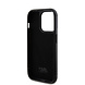 Karl Lagerfeld Karl Lagerfeld iPhone 15 Pro Back cover case - Rhinestone with Logo Metal Plate Case - Black