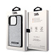 Karl Lagerfeld Karl Lagerfeld iPhone 15 Pro Back cover case - Rhinestone with Logo Metal Plate Case - Black