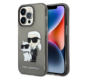 Karl Lagerfeld Karl Lagerfeld iPhone 15 Pro Back cover case - IML Glitter NFT Karl & Choupette Hard Case - Black Karl Lagerfeld Karl Lagerfeld iPhone 15 Pro Back cover case - IML Glitter NFT Karl & Choupette Hard Case - Black