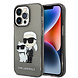 Karl Lagerfeld Karl Lagerfeld iPhone 15 Pro Back cover case - IML Glitter NFT Karl & Choupette Hard Case - Black