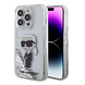 Karl Lagerfeld Karl Lagerfeld iPhone 15 Pro Back cover case - Liquid Glitter - Transparent