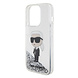 Karl Lagerfeld Karl Lagerfeld iPhone 15 Pro Backcover hoesje - Liquid Glitter - Transparant Karl Lagerfeld Karl Lagerfeld iPhone 15 Pro Backcover hoesje - Liquid Glitter - Transparant