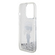 Karl Lagerfeld Karl Lagerfeld iPhone 15 Pro Back cover case - Liquid Glitter - Transparent