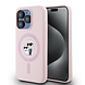 Karl Lagerfeld Karl Lagerfeld iPhone 15 Pro Backcover hoesje - Liquid Silicone Magsafe - Roze Karl Lagerfeld Karl Lagerfeld iPhone 15 Pro Backcover hoesje - Liquid Silicone Magsafe - Roze