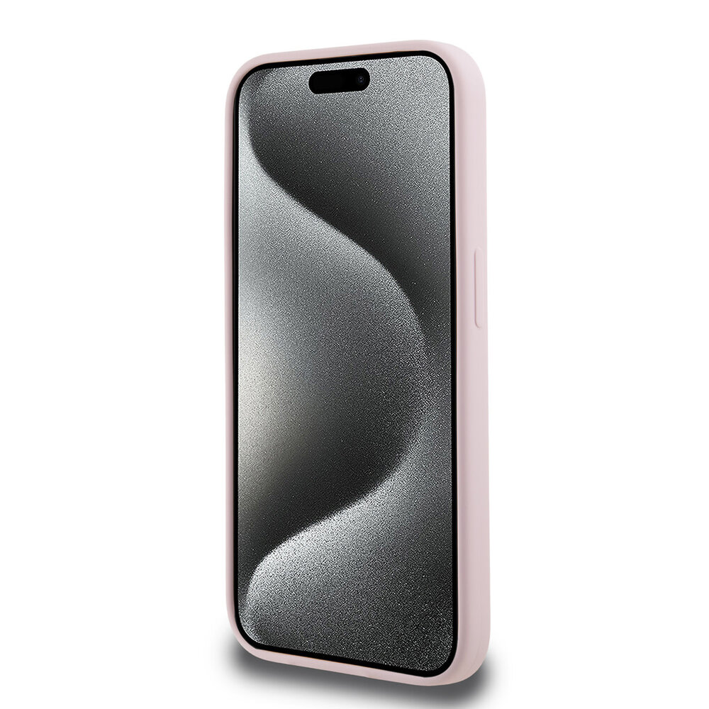 Karl Lagerfeld Karl Lagerfeld iPhone 15 Pro Backcover hoesje - Liquid Silicone Magsafe - Roze Karl Lagerfeld Karl Lagerfeld iPhone 15 Pro Backcover hoesje - Liquid Silicone Magsafe - Roze