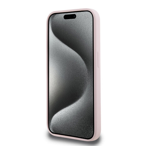 Karl Lagerfeld Karl Lagerfeld iPhone 15 Pro Backcover hoesje - Liquid Silicone Magsafe - Roze Karl Lagerfeld Karl Lagerfeld iPhone 15 Pro Backcover hoesje - Liquid Silicone Magsafe - Roze