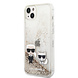 Karl Lagerfeld Karl Lagerfeld iPhone 14 Plus Backcover hoesje - Liquid Glitter Karl and Choupette Case - Transparant Karl Lagerfeld Karl Lagerfeld iPhone 14 Plus Backcover hoesje - Liquid Glitter Karl and Choupette Case - Transparant
