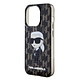 Karl Lagerfeld Karl Lagerfeld iPhone 15 Pro Max Backcover hoesje - Hardcase Monogram Ikonik - Zwart Karl Lagerfeld Karl Lagerfeld iPhone 15 Pro Max Backcover hoesje - Hardcase Monogram Ikonik - Zwart