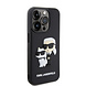 Karl Lagerfeld Karl Lagerfeld iPhone 15 Pro Backcover hoesje - Rubber Karl and Choupette Case - Zwart Karl Lagerfeld Karl Lagerfeld iPhone 15 Pro Backcover hoesje - Rubber Karl and Choupette Case - Zwart