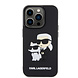 Karl Lagerfeld Karl Lagerfeld iPhone 15 Pro Backcover hoesje - Rubber Karl and Choupette Case - Zwart Karl Lagerfeld Karl Lagerfeld iPhone 15 Pro Backcover hoesje - Rubber Karl and Choupette Case - Zwart