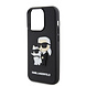 Karl Lagerfeld Karl Lagerfeld iPhone 15 Pro Backcover hoesje - Rubber Karl and Choupette Case - Zwart Karl Lagerfeld Karl Lagerfeld iPhone 15 Pro Backcover hoesje - Rubber Karl and Choupette Case - Zwart