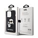 Karl Lagerfeld Karl Lagerfeld iPhone 15 Pro Back cover case - Rubber Karl and Choupette Case - Black
