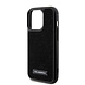 Karl Lagerfeld Karl Lagerfeld iPhone 15 Pro Back cover case - Hardcase Rhinestone Logo Metal Plate - Black