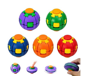 TUNIQ Boîte de 12 - Balle Press & Spin Spinner Jouet Assorti TUNIQ Boîte de 12 - Balle Press & Spin Spinner Jouet Assorti