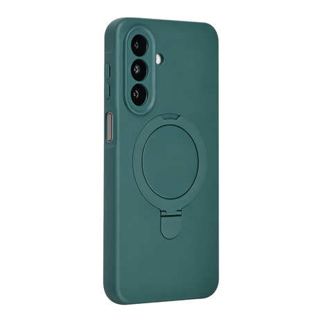 TUNIQ TUNIQ Galaxy A27 Back-Cover hul - Magsafe With stand TPU - Dunkelgrün TUNIQ TUNIQ Galaxy A27 Back-Cover hul - Magsafe With stand TPU - Dunkelgrün