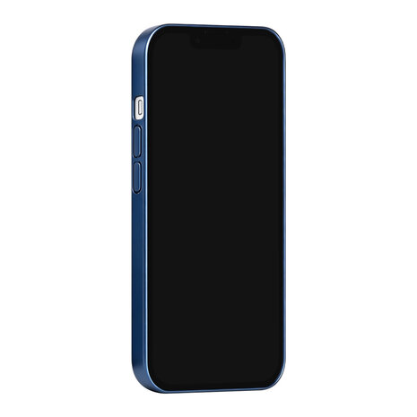 TUNIQ TUNIQ iPhone 14 Back-Cover hul - Magsafe With fiber pattern PC - Blau TUNIQ TUNIQ iPhone 14 Back-Cover hul - Magsafe With fiber pattern PC - Blau