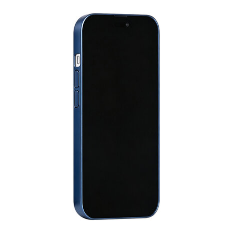 TUNIQ TUNIQ iPhone 14 Pro Back cover coque - Magsafe With fiber pattern PC - Bleu TUNIQ TUNIQ iPhone 14 Pro Back cover coque - Magsafe With fiber pattern PC - Bleu