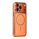 TUNIQ TUNIQ iPhone 14 Pro Max Back cover case - Magsafe With fiber pattern PC - Orange TUNIQ TUNIQ iPhone 14 Pro Max Back cover case - Magsafe With fiber pattern PC - Orange