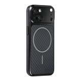 TUNIQ TUNIQ iPhone 15 Back cover case - Magsafe With fiber pattern PC - Black TUNIQ TUNIQ iPhone 15 Back cover case - Magsafe With fiber pattern PC - Black