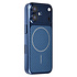 TUNIQ iPhone 16 Back cover case - Magsafe With fiber pattern PC - Blue TUNIQ iPhone 16 Back cover case - Magsafe With fiber pattern PC - Blue