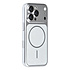 TUNIQ iPhone 16 Pro Back cover case - Magsafe With fiber pattern PC - Silver TUNIQ iPhone 16 Pro Back cover case - Magsafe With fiber pattern PC - Silver