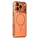 TUNIQ TUNIQ iPhone 16 Pro Max Backcover hoesje - Magsafe With fiber pattern PC - Oranje TUNIQ TUNIQ iPhone 16 Pro Max Backcover hoesje - Magsafe With fiber pattern PC - Oranje