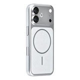 TUNIQ TUNIQ iPhone 17 Back cover coque - Magsafe With fiber pattern PC - Argent TUNIQ TUNIQ iPhone 17 Back cover coque - Magsafe With fiber pattern PC - Argent