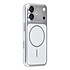 TUNIQ iPhone 17 Back cover coque - Magsafe With fiber pattern PC - Argent TUNIQ iPhone 17 Back cover coque - Magsafe With fiber pattern PC - Argent