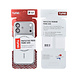 TUNIQ TUNIQ iPhone 17 Back cover case - Magsafe With fiber pattern PC - Silver TUNIQ TUNIQ iPhone 17 Back cover case - Magsafe With fiber pattern PC - Silver