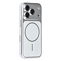 TUNIQ TUNIQ iPhone 17 Pro/iPhone 18 Pro Handyhülle MagSafe PC mit Fasermuster - Silber