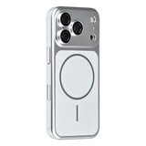 TUNIQ TUNIQ iPhone 17 Pro Back cover case - Magsafe With fiber pattern PC - Silver TUNIQ TUNIQ iPhone 17 Pro Back cover case - Magsafe With fiber pattern PC - Silver