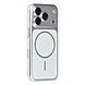 TUNIQ TUNIQ iPhone 17 Pro Back cover case - Magsafe With fiber pattern PC - Silver TUNIQ TUNIQ iPhone 17 Pro Back cover case - Magsafe With fiber pattern PC - Silver