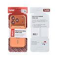 TUNIQ TUNIQ iPhone 17 Pro/iPhone 18 Pro Handyhülle MagSafe PC mit Fasermuster - Orange