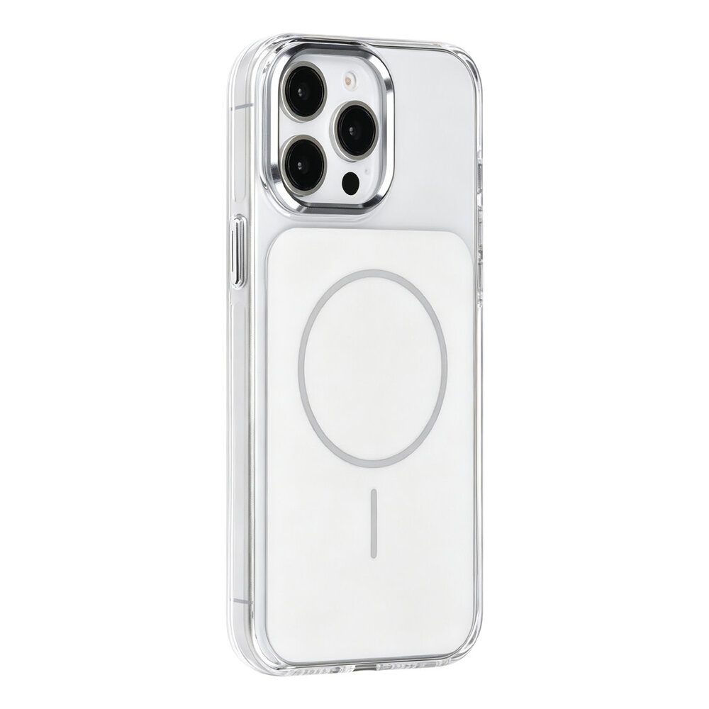TUNIQ TUNIQ iPhone 15 Pro Max Back cover case - MagSafe glossy PC - White TUNIQ TUNIQ iPhone 15 Pro Max Back cover case - MagSafe glossy PC - White