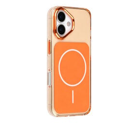 TUNIQ TUNIQ iPhone 17 Back-Cover hul - MagSafe glossy PC - Orange TUNIQ TUNIQ iPhone 17 Back-Cover hul - MagSafe glossy PC - Orange