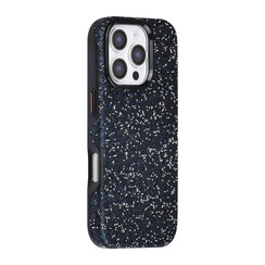 TUNIQ iPhone 16 Pro Back-Cover hul - Glitter Magsafe TPU+PC - Schwarz