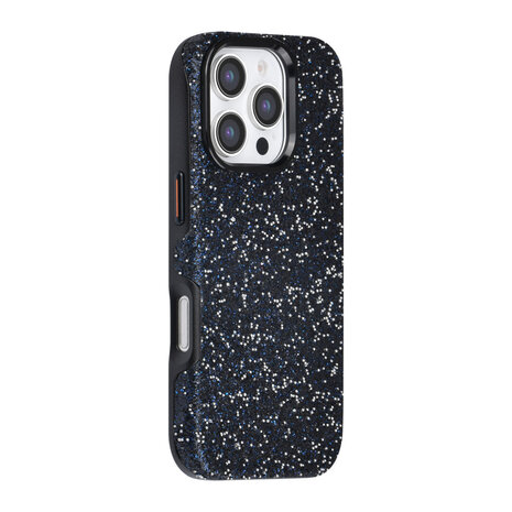 TUNIQ TUNIQ iPhone 16 Pro Back cover case - Glitter Magsafe TPU+PC - Black TUNIQ TUNIQ iPhone 16 Pro Back cover case - Glitter Magsafe TPU+PC - Black