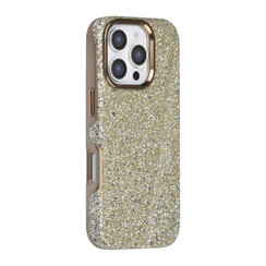 TUNIQ iPhone 16 Pro Back cover coque - Glitter Magsafe TPU+PC - Argent