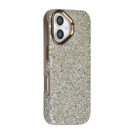TUNIQ TUNIQ iPhone 17 Back cover case - Glitter Magsafe TPU+PC - Silver TUNIQ TUNIQ iPhone 17 Back cover case - Glitter Magsafe TPU+PC - Silver