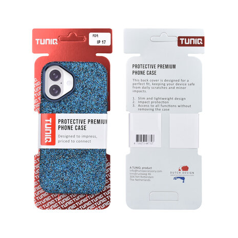 TUNIQ TUNIQ iPhone 17 Back cover case - Glitter Magsafe TPU+PC - Blue TUNIQ TUNIQ iPhone 17 Back cover case - Glitter Magsafe TPU+PC - Blue